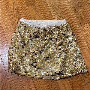 Crewcuts Gold Sequin Mini Skirt